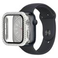 Apple Watch Series 7 Case met Screenprotector van Gehard Glas - 45mm - Zwart