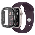 Apple Watch Series 7 Case met Screenprotector van Gehard Glas - 45mm - Zwart