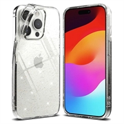 iPhone 15 Pro Max Ringke Air Glitter TPU Hoesje - Doorzichtig