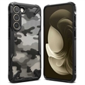 Ringke Fusion X Design Samsung Galaxy S23+ 5G Hybride Hoesje - Camouflage / Zwart