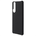 Sony Xperia 5 III Rubberen Plastic Case - Zwart