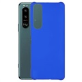 Sony Xperia 5 III Rubberen Plastic Case - Blauw