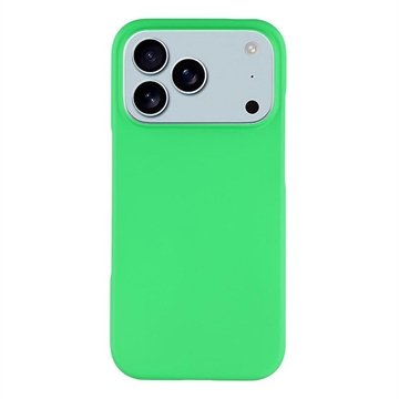 iPhone 17 Pro Geruberiseerd Kunststof Hoesje - Groen