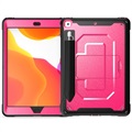 Rugged Series iPad 10.2 2019/2020/2021 Hybrid Case met Standaard - Felroze