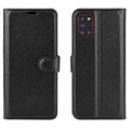 Samsung Galaxy A31 Wallet Case met Standaardfunctie - Zwart