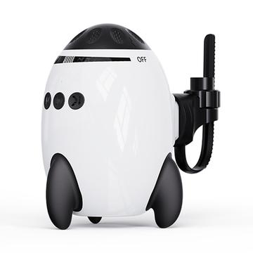 SR10 Raketvormige draagbare wandelwagen met slaapliedjes - Wit