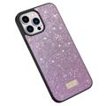 Sulada Glitter Serie iPhone 14 Pro Max Gecoate Case - Paars