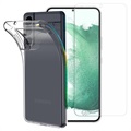 Saii 2-in-1 Samsung Galaxy S22 5G TPU-hoesje en schermbeschermer van gehard glas