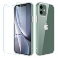 Saii 2-in-1 iPhone 12 Mini TPU-hoesje en schermbeschermer van gehard glas
