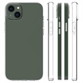 Saii 2-in-1 iPhone 14 Max TPU-hoesje en schermbeschermer van gehard glas