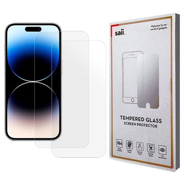 iPhone 15 Pro Saii Premium Glazen Screenprotector - 2 St.