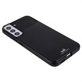 Saii Koolstofvezel Samsung Galaxy S22+ 5G TPU Case - Zwart