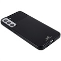 Saii Koolstofvezel Samsung Galaxy S22 5G TPU Case - Zwart