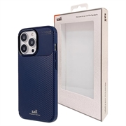 Saii Carbon Fiber iPhone 13 Pro Max TPU Case - Blauw