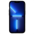 Saii Carbon Fiber iPhone 13 Pro Max TPU Case - Zwart