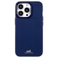 Saii Carbon Fiber iPhone 13 Pro Max TPU Case - Blauw