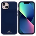 Saii Carbon Fiber iPhone 13 TPU Case - Blauw