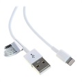 Saii Lightning / USB Kabel - iPhone, iPad, iPod - 1m - Wit