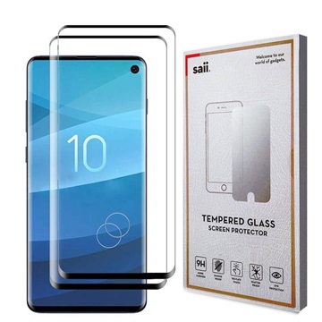 Saii 3D Premium Samsung Galaxy S10 Gehard Glas - 2 St.