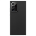 Saii Premium Samsung Galaxy Note20 Ultra Liquid Siliconen Hoesje - Zwart