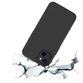Saii Premium iPhone 13 mini vloeibaar siliconen hoesje - zwart