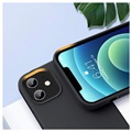 Saii Premium Liquid iPhone 12 mini siliconen hoesje - Zwart