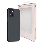 Saii Premium iPhone 13 mini vloeibaar siliconen hoesje - zwart