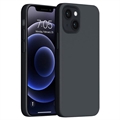 Saii Premium iPhone 14 Liquid Siliconen Hoesje - Zwart
