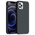 Saii Premium iPhone 14 Pro Liquid Siliconen Hoesje - Zwart