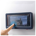 Saii Waterproof Case / Wall Mount Houder voor Smartphone - 6.8" - Blauw