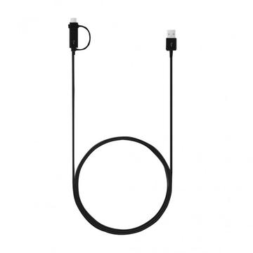 Samsung Combo Kabel EP-DG950DBE - USB-C & MicroUSB - 1.4m - Bulk - Zwart