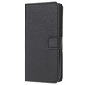 Samsung Galaxy A02s Wallet Case met standaardfunctie - Zwart