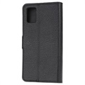 Samsung Galaxy A02s Wallet Case met standaardfunctie - Zwart