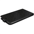Samsung Galaxy A03s Verticale Flip Case met Kaartsleuf - Zwart
