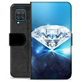 Samsung Galaxy A12 Premium Portemonnee Hoesje - Diamant
