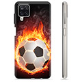 Samsung Galaxy A12 TPU Case - Voetbal Vlam