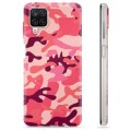 Samsung Galaxy A12 TPU Hoesje - Roze Camouflage
