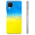 Samsung Galaxy A12 TPU Hoesje Oekraïense Vlag - Two Tone