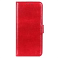 Samsung Galaxy A12 Wallet Case met Magnetische Sluiting - Rood