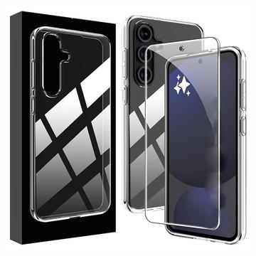 Samsung Galaxy A17 Saii 2-in-1 TPU-hoesje en Glazen Screenprotector