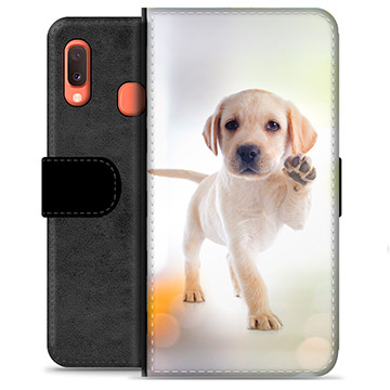 Samsung Galaxy A20e Premium Wallet Case - Hond