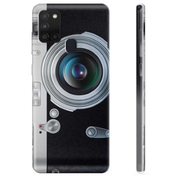 Samsung Galaxy A21s TPU-hoesje - Retrocamera