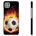 Samsung Galaxy A22 5G Beschermhoes - Voetbal Vlam