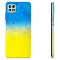 Samsung Galaxy A22 5G TPU Hoesje Oekraïense Vlag - Two Tone