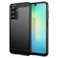 Samsung Galaxy A26 Geborsteld TPU Hoesje - Koolstofvezel