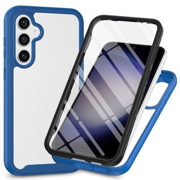 Samsung Galaxy A36/A56 360 Protection Series Hoesje - Blauw / Doorzichtig