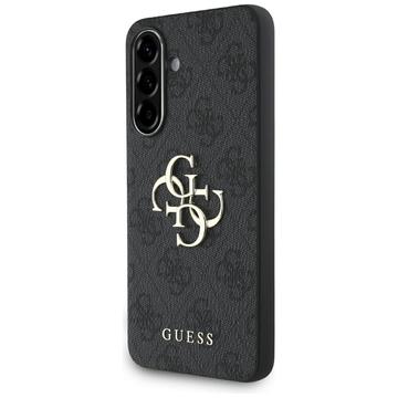 Samsung Galaxy A36 Guess 4G Big Metal Logo Hybride Hoesje - Zwart