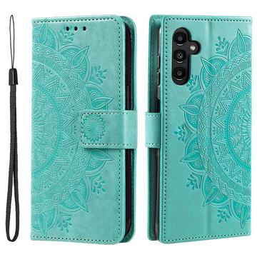 Samsung Galaxy A36 Mandala Series Portemonnee-hoesje - Groen