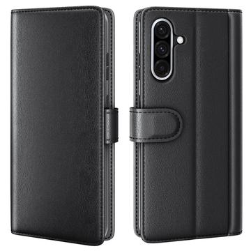 Samsung Galaxy A36/A56 Wallet Leren Hoesje met Standaard - Zwart