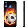 Samsung Galaxy A40 Beschermhoes - Voetbal Vlam